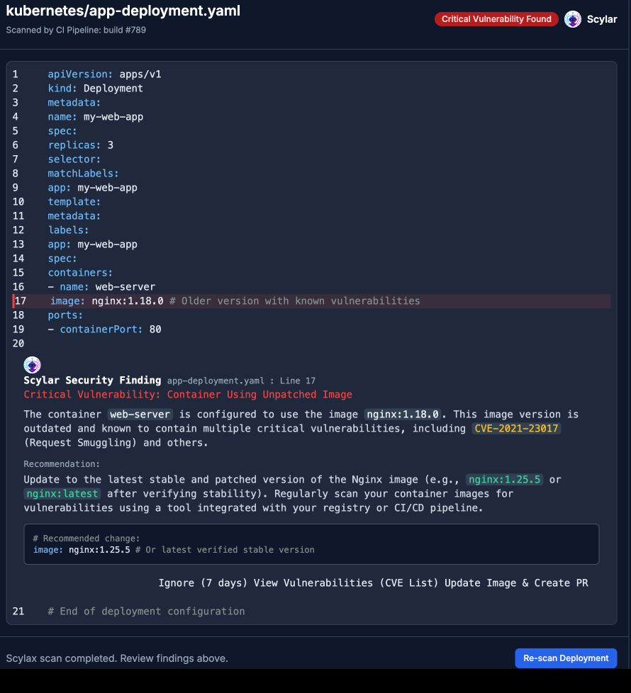 AI Security Dashboard
